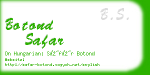 botond safar business card